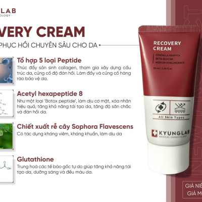 Kem Dưỡng Da Phục Hồi Chuyên Sâu Kyung lab Recovery Cream 50ml