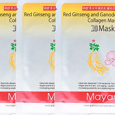 Combo 5 Mặt Nạ 3D Mayan Hồng Sâm Linh Chi