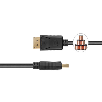 Cáp Chuyển Displayport Ra Displayport Unitek YC 609BK (3m) - Hàng Chính Hãng