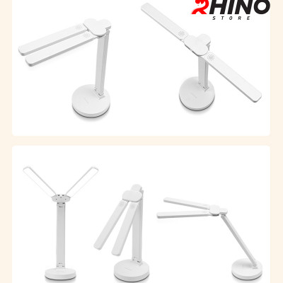 Đèn học LED 3 ánh sáng bảo vệ mắt chống cận cảm ứng Rhino L205, tích điện đa năng làm việc, để bàn học - Hàng chính hãng