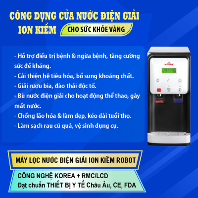 Máy Lọc Nước Ion Kiềm Nóng Lạnh ROBOT UHC - 4911 - Hàng chính hãng