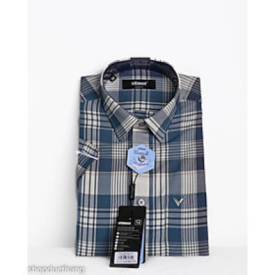 Áo sơ mi nam Vitimen ngắn tay form Slim fit