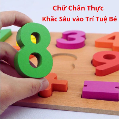 Đồ Chơi Gỗ Cho Bé, COMBO 3 Bảng Gỗ Nổi, Giúp Bé Học Bảng Chữ Cái Tiếng Việt, Số Và Là Đồ Chơi Xếp Hình