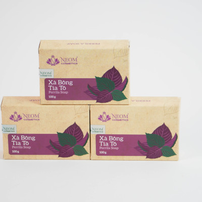 Xà Bông Tía Tô Dưỡng Da Tự Nhiên Cao Cấp - Perilla Soap