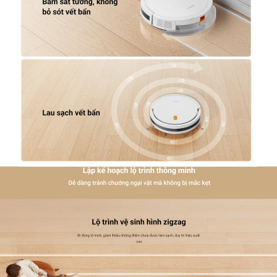 Robot hút bụi lau nhà Xiaomi Robot Vacuum E5 - Hàng chính hãng