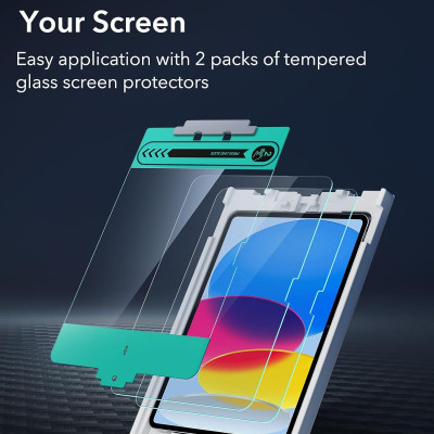 Kính cường lực dán màn hình cho iPad Gen 11 / iPad Gen 10 2025/2022 ESR Tempered Glass Screen Protector - Hàng Chính Hãng