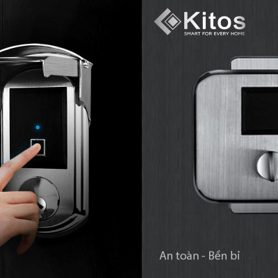 Khóa cửa thông minh Kitos KT-DL02 lắp cửa cổng ngoài trời