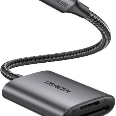 Ugreen UG80888CM401TK SD/TF chuẩn USB 3.1 Type C Đầu đọc thẻ nhớ vỏ nhôm cao cấp - HÀNG CHÍNH HÃNG