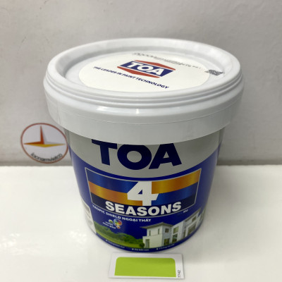 Sơn phào chỉ trong và ngoài nhà Toa 4 Seasons Tropic Shield màu xanh C- 7742_1L