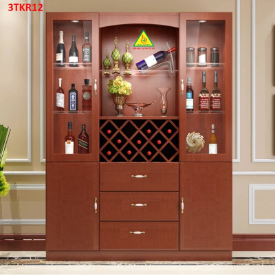 Vách ngăn kiêm tủ rượu trang trí phòng khách 3TKR12 - Nội thất lắp ráp Viễn Đông ADV