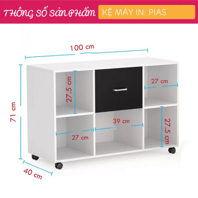 Kệ để máy in SMLIFE Pias