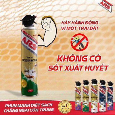 Bình xịt muỗi, kiến, gián, côn trùng ARS không mùi siêu mạnh diệt mọi côn trùng FTAKY