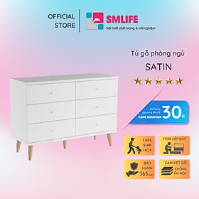 Tủ đựng quần áo phòng ngủ SMLIFE Satin