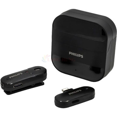 Micro không dây Wireless Lavalier Philips 1 Micro DLM9001 - Type-C - Hàng chính hãng