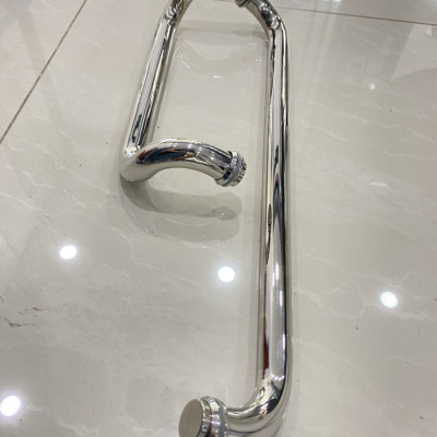 Tay nắm  hình L cong phi 25x310x510mm