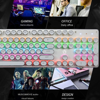 Bàn Phím Cơ K900 Gaming - Led xuyên phím có hotswap cho máy tính , laptop hàng nhập khẩu