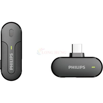 Micro không dây Wireless Lavalier Philips 1 Micro DLM9001 - Type-C - Hàng chính hãng