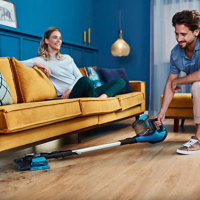 Máy Hút Bụi Không Dây Có Cán vừa hút vừa lau Philips FC6728 - Hàng Chính Hãng