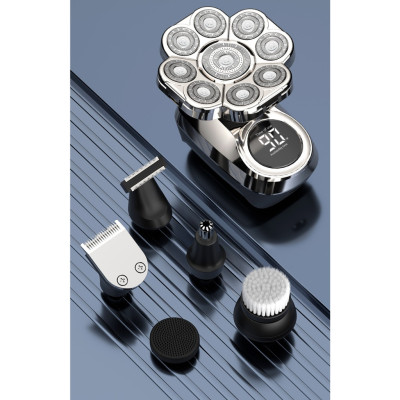 Máy Cạo Râu, Tóc, 9 Lưỡi Thông Minh 7800, Dùng Để Cạo Trọc, Cho Người Hói Đầu Hàng chính hãng