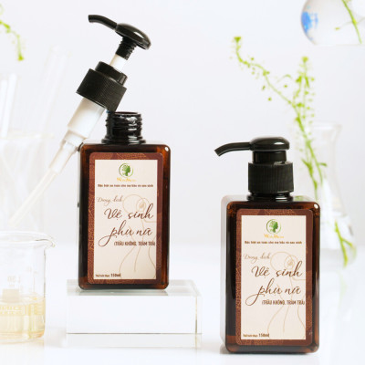 Bộ thảo mộc tắm body và làm hồng " cô bé " Wonmom ( 1 Sữa tắm cho mẹ + 1 Dung dịch vệ sinh )