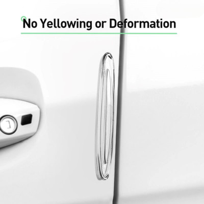 Miếng dán cao su chống trầy gắn cửa dùng cho ô tô Baseus Airbag Bumper Strip (bộ 4 cái, trong suốt) - Hàng chính hãng