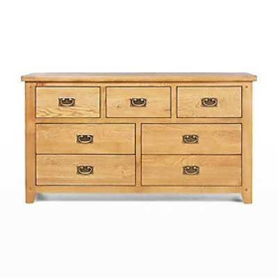 Tủ 7 Ngăn Kéo Ngang Rustic Gỗ Sồi IBIE