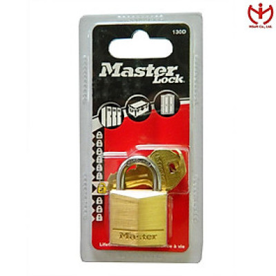 Ổ Khóa Master Lock 130 D thân đồng rộng 30mm 2 chìa răng cưa