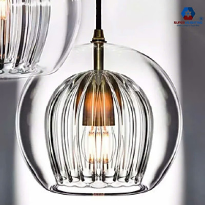 Đèn thả pha lê thuỷ tinh trang trí trần phòng khách SuperVilighting decor bàn ăn phong cách hiện đại