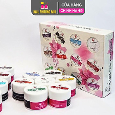 Set Gel Vẽ Móng 12 Màu FENG SHANGMEI Cao Cấp Cao Cấp Làm Nail, Vẽ Hoa Nổi Đậm Đặc Nail Phương Miu Nữ Women