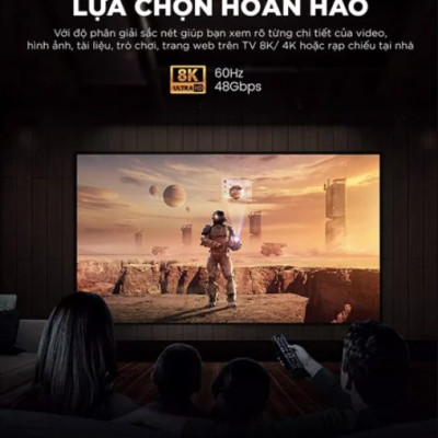 CÁP HDMI V2.1 8K@60HZ HDR 1M UGREEN 80401 - Hàng chính hãng