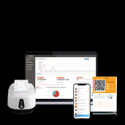 Máy in tự động YooShop (  tặng app bán hàng ) - Hàng chính hãng.