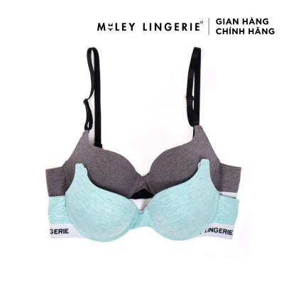 Combo 2 Áo Ngực Melange Lưng Logo Sporty Chic Thể Thao Miley Lingerie - BRC_002