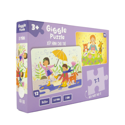 Đồ Chơi Xếp Hình Giggle Puzzle, Đồ Chơi Tư Duy Cho bé 3 - 8 Tuổi