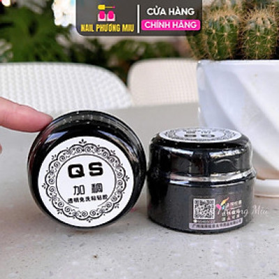 Gel Vẽ Nổi Thủy Tinh QS 20g Làm Nail, Gel Đa Năng, Vẽ Móng Hoa, Đậm Đặc Khô Nhanh, Không Nhăn Không Chảy Nail Phương Miu Nữ Sơn Gel