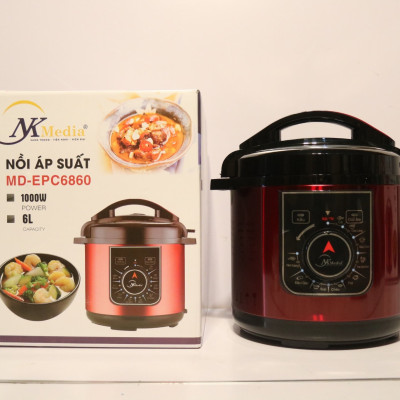 Nồi Áp Suất Điện Đa Năng 6L NK MEDIA MD-EPC6860 - Màu Ngẫu Nhiên - Hàng Chính Hãng