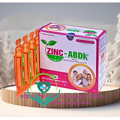 ￼Kẽm Zinc-ABDK - hộp 20 ống - Bổ sung Kẽm và Vitamin cần thiết cho sự phát triển của trẻ, Lisse