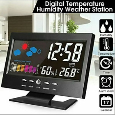 ĐỒNG HỒ LED ĐỂ BÀN TRANG TRÍ CÓ NHIỀU CHỨC NĂNG CỰC ĐẸP MẪU MỚI