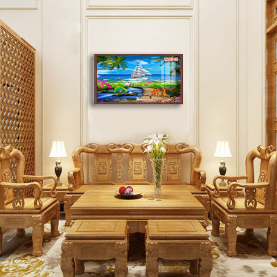 D803 01 Tranh kính Thuận Buồm Xuôi Gió