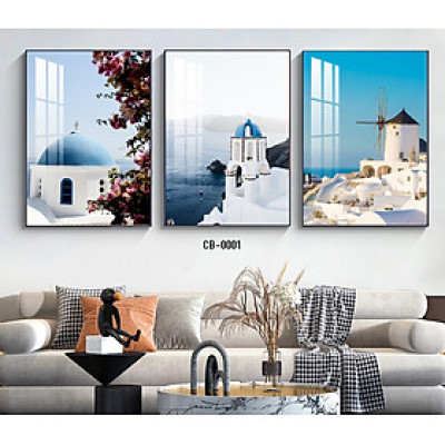 Bộ 3 Tranh canvas Châu Âu Hiện Đại - Tranh Treo Tường