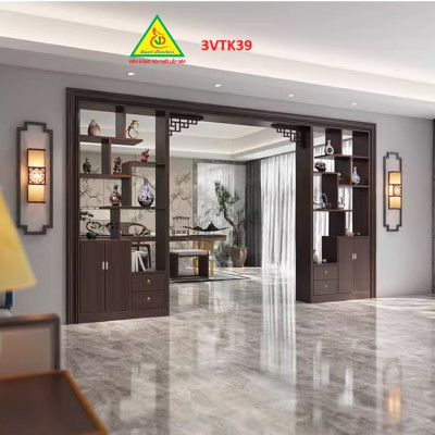 Vách ngăn phòng khách , vách ngăn phòng khách hiện đại 3VTK39 - Nội thất lắp ráp Viễn Đông Adv