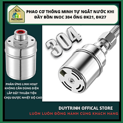 Phao Nước Chống Tràn Mini Tự Động, Van Cơ Nước Tự Ngắt Khi Đầy, Điều Chỉnh Mực Nước, Chất Liệu Inox 304 Bền Đẹp Không Gỉ