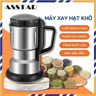 Máy Xay Hạt Khô Thành Bột Đa Năng 6 Lưỡi Dao Mạnh Mẽ, Công Suất 300 W - Hàng Chính Hãng