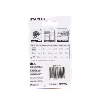 Thước cuộn Tylon 5M/16-19MM Stanley STHT36194