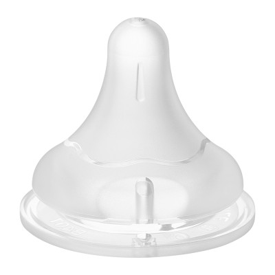 Bộ 2 núm ti Pigeon siêu mềm Plus WN3 cổ rộng size LLL (từ 15 tháng)