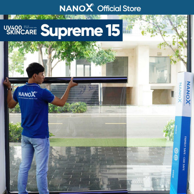 Phim cách nhiệt cửa kính NanoX Supreme 15 chống nắng & chống tia UV chuyên sâu cho nhà kính