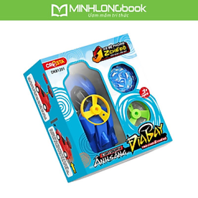 Đồ Chơi Duka: Con Quay Ánh Sáng - Đĩa Bay (Blue) DK81201