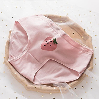 Set 5 quần lót nữ cotton thoáng khí, kháng khuẩn nhiều họa tiết dễ thương size từ 32 đến 67 kg