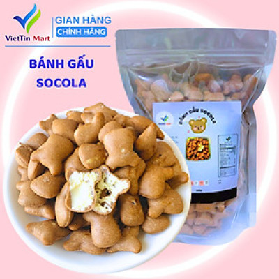 Bánh Gấu Socola Nhân Kem Viettin Mart 500G
