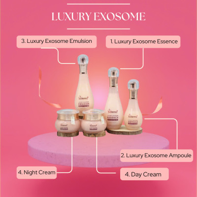 Sữa Dưỡng Hỗ Trợ Mờ Nám Luxury Exosome Emulsion Puderma Phiên bản nâng cấp của White Jade Emulsion 100ml: mờ thâm nám, nâng cơ, chống lão hóa.