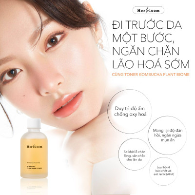 Toner Herbloom Cấp Ẩm Chống Lão Hoá Da Cân Bằng Da Kombucha Plant Biome 150ML